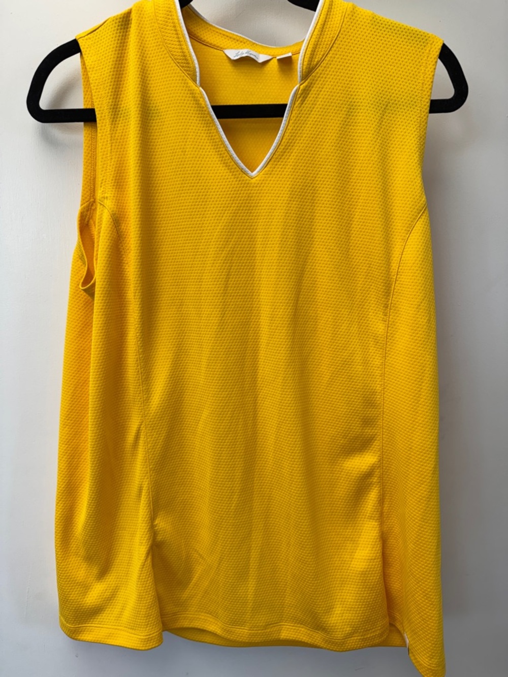 Lady Hagen Bright Yellow V-Neck Sleeveless Golf Tank